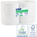 MERIDA OPTIMUM roll toilet paper, white, 2 -ply, 23 diameter, recycled paper, 210 m (6 rolls / pack.)